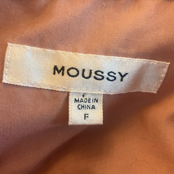 Moussy Suede Like Button Front Jacket Button Up M Pink Embroidered Moussy Back - Picture 6 of 8